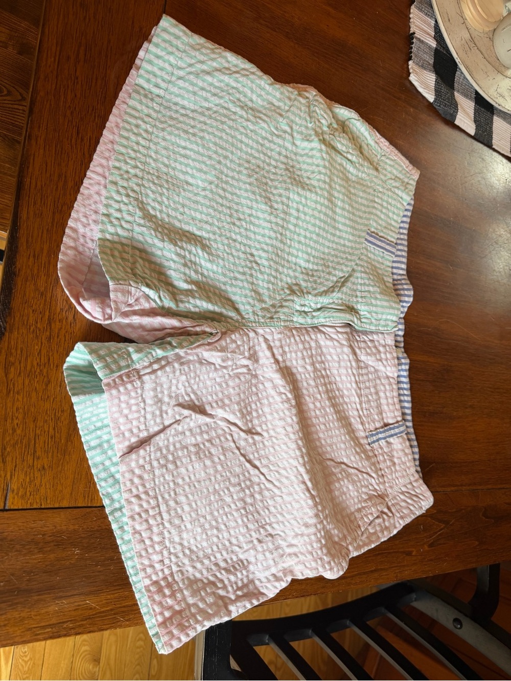 Vineyard Vines Blue, Green, Pink, and White Striped shirts with Blue Whale Tag